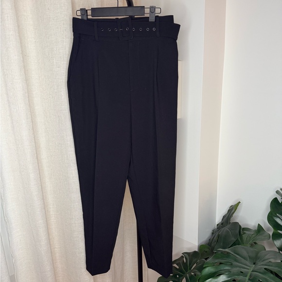 Zara High Waisted Trousers with Lined Belt 4387/040 - Size M - Picture 3 of 8